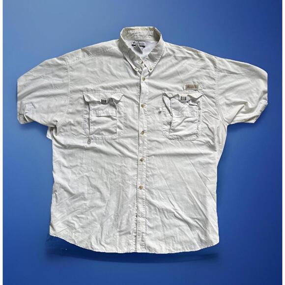 Columbia Other - Columbia PFG Shirt Mens‎ XXL Short Sleeve Button Up Mesh Hiking Fishing Outdoor